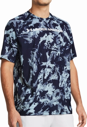 outdoor mode Creative Flow Under Armour ABC Camo Short Sleeve Mens Training Top - Blue