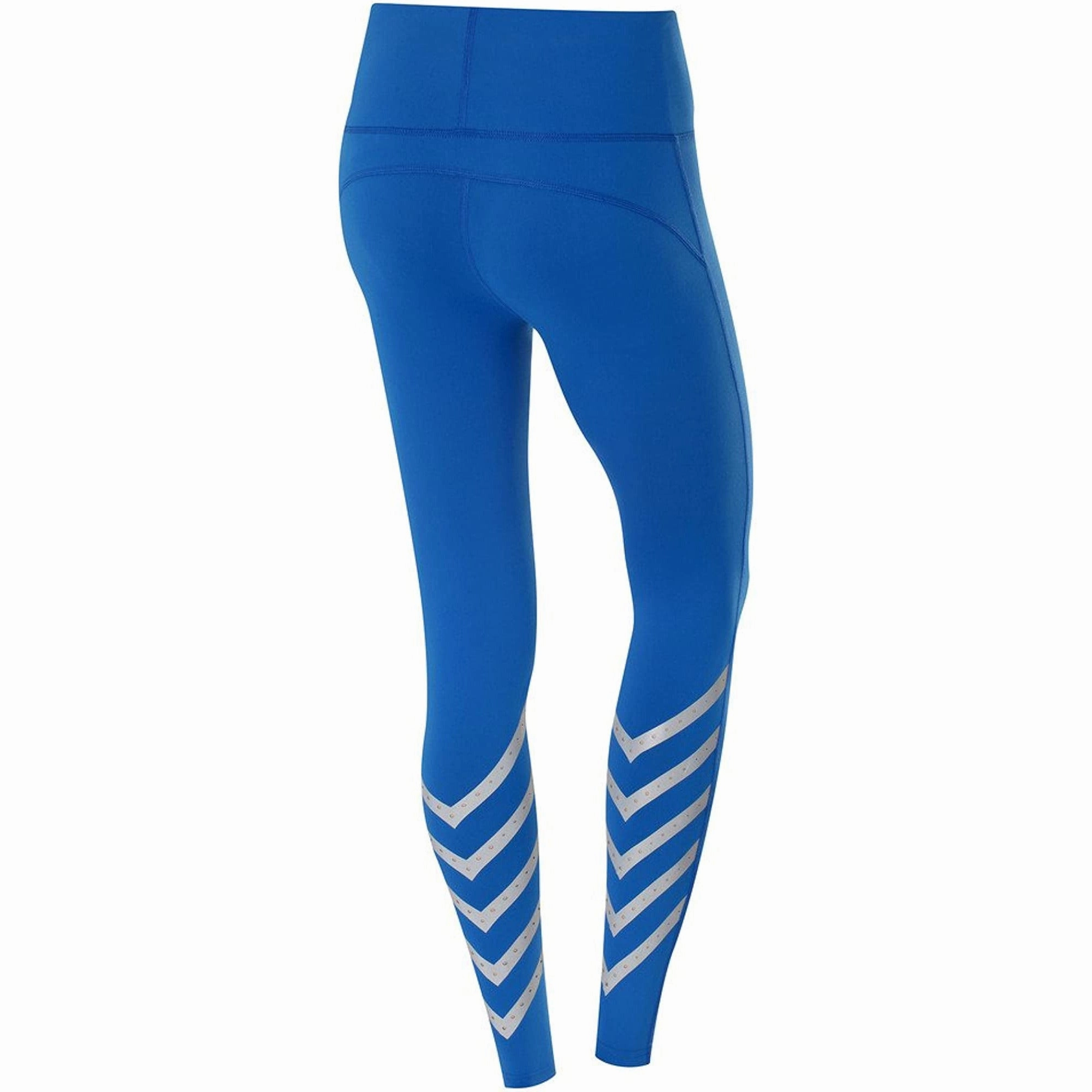lined Fashionable-look-feature TCA Laser Tech Reflective Womens Long Running Tights - Blue