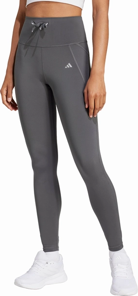 Jogging-apparel-characteristic-quality adidas Essentials Womens Long Running Tights - Grey