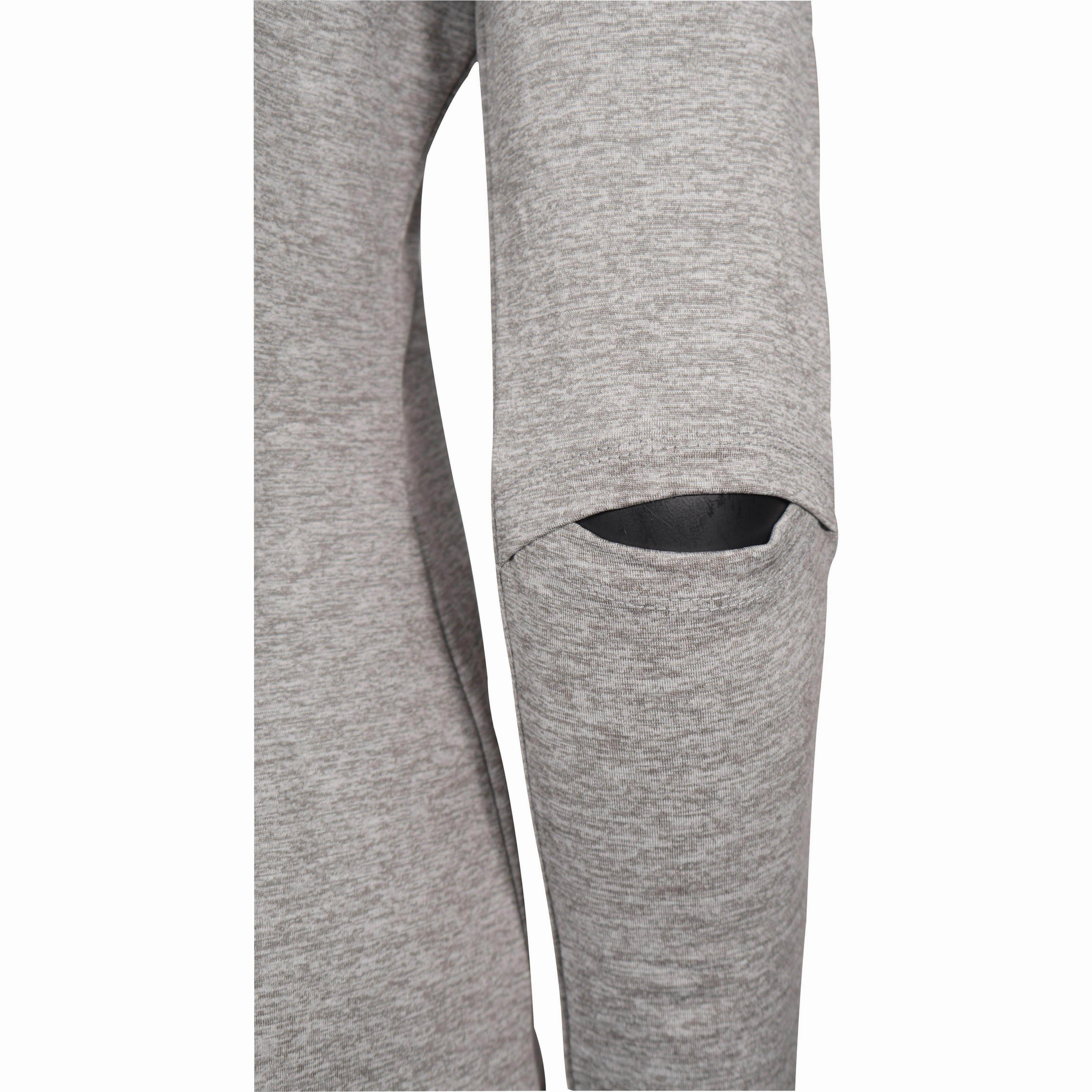 Writing More Mile Train To Run Womens Long Sleeve Funnel Neck Running Top - Grey