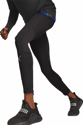 Puma Run Favourite Mens Long Running Tights - Black Abrasion-resistant-material-characteristic Geometric-pattern-characteristic
