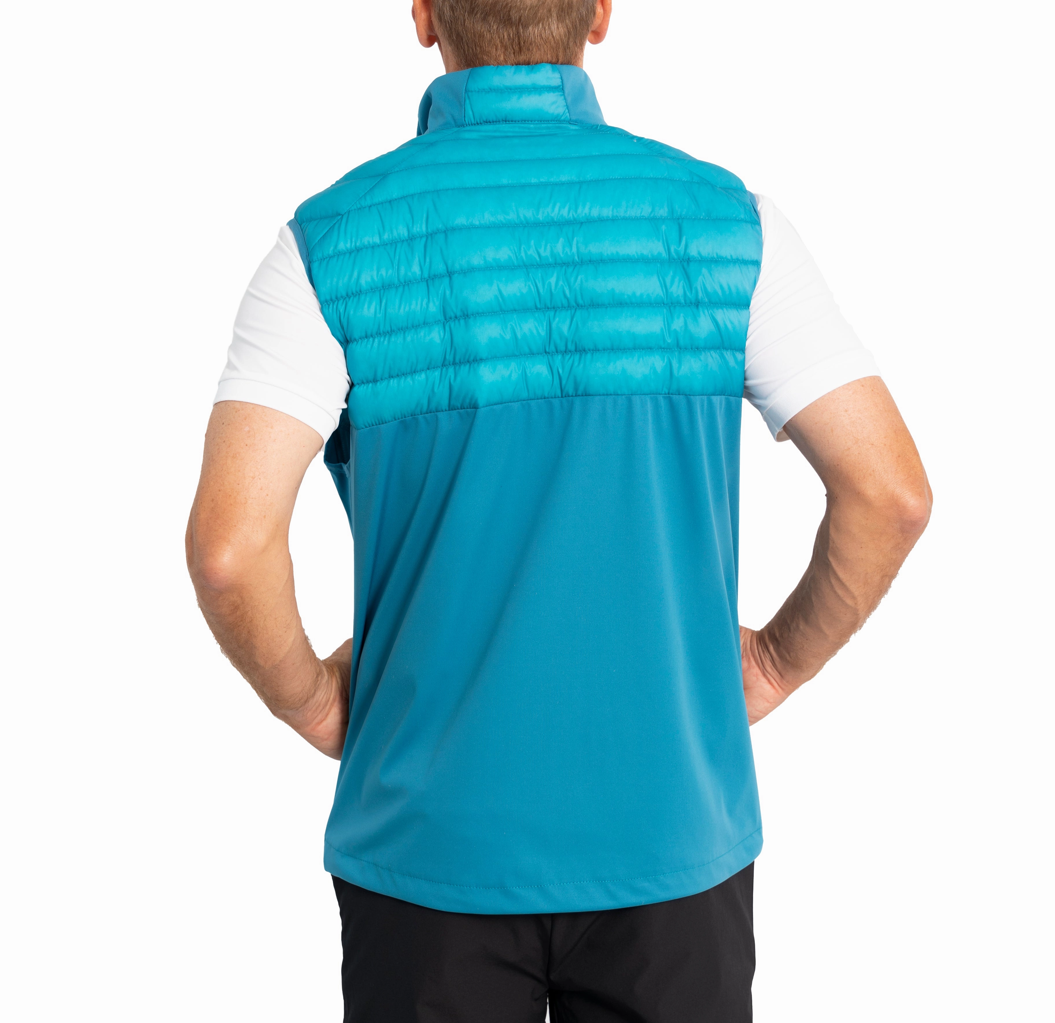 with pockets Negative Cross Stance Golf Vest - Celestial