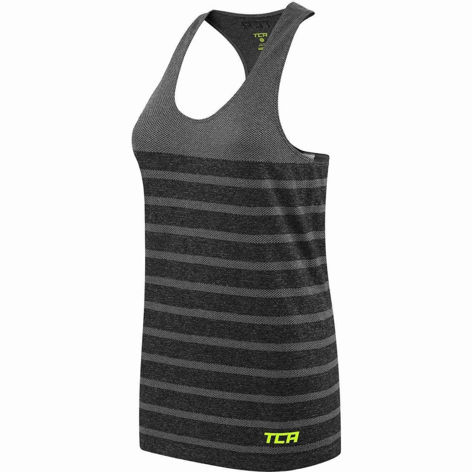 Element Reflective details TCA QuickDry SuperKnit Womens Running Vest Tank Top - Grey