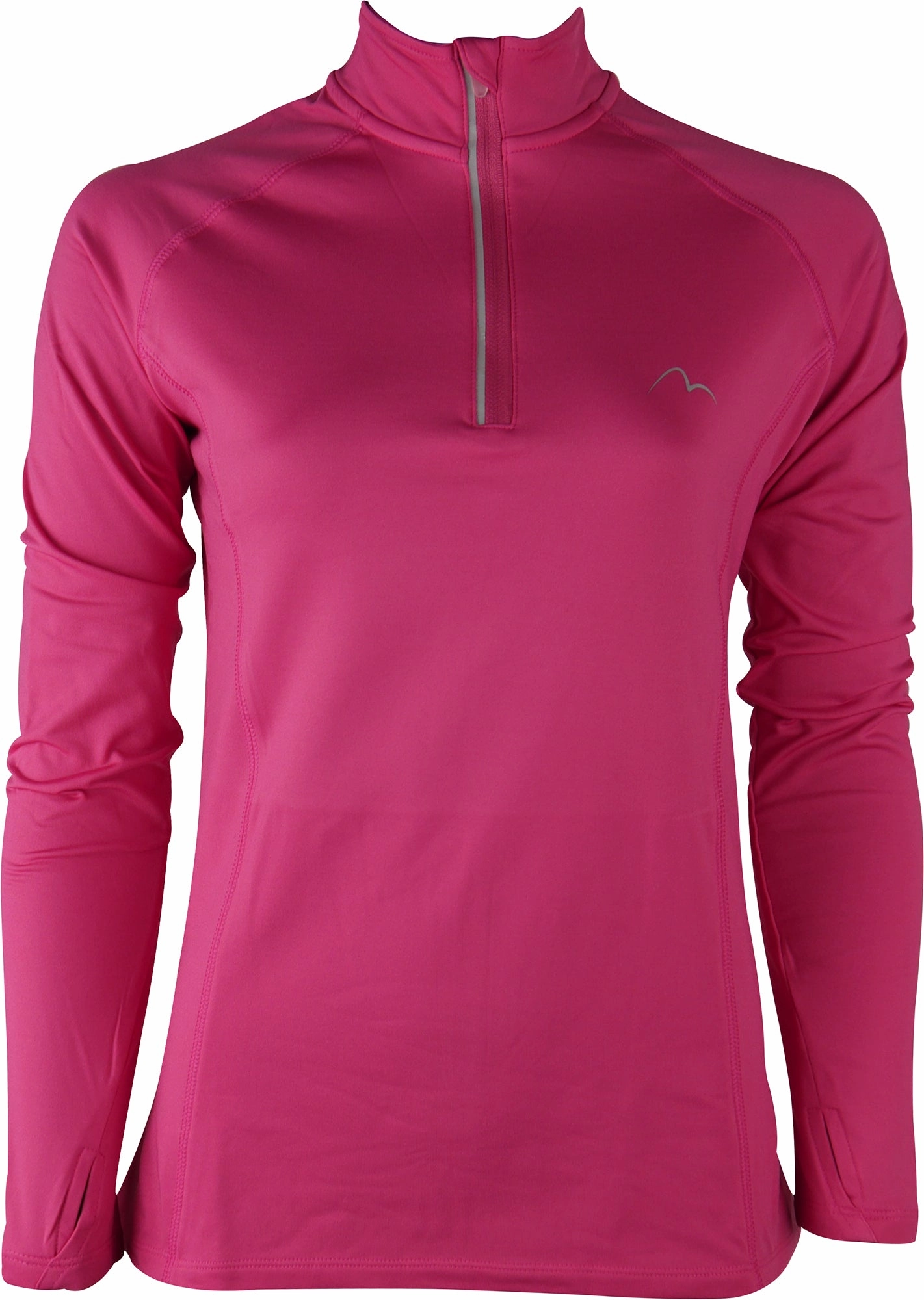 Studio Picnic More Mile Vivid Half Zip Long Sleeve Womens Running Top - Pink
