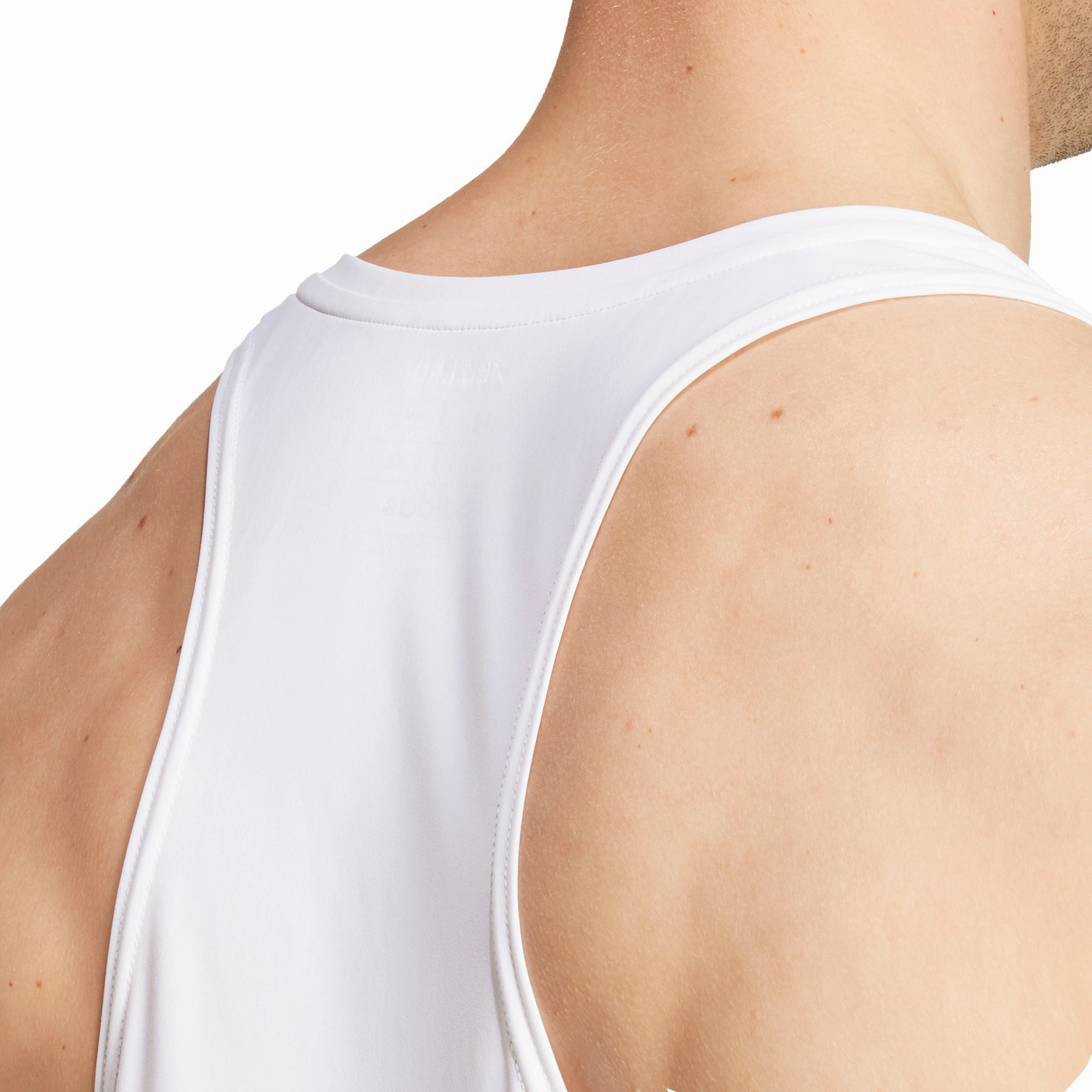 adidas Adizero Essentials Mens Running Vest - White Multiple colors solidity