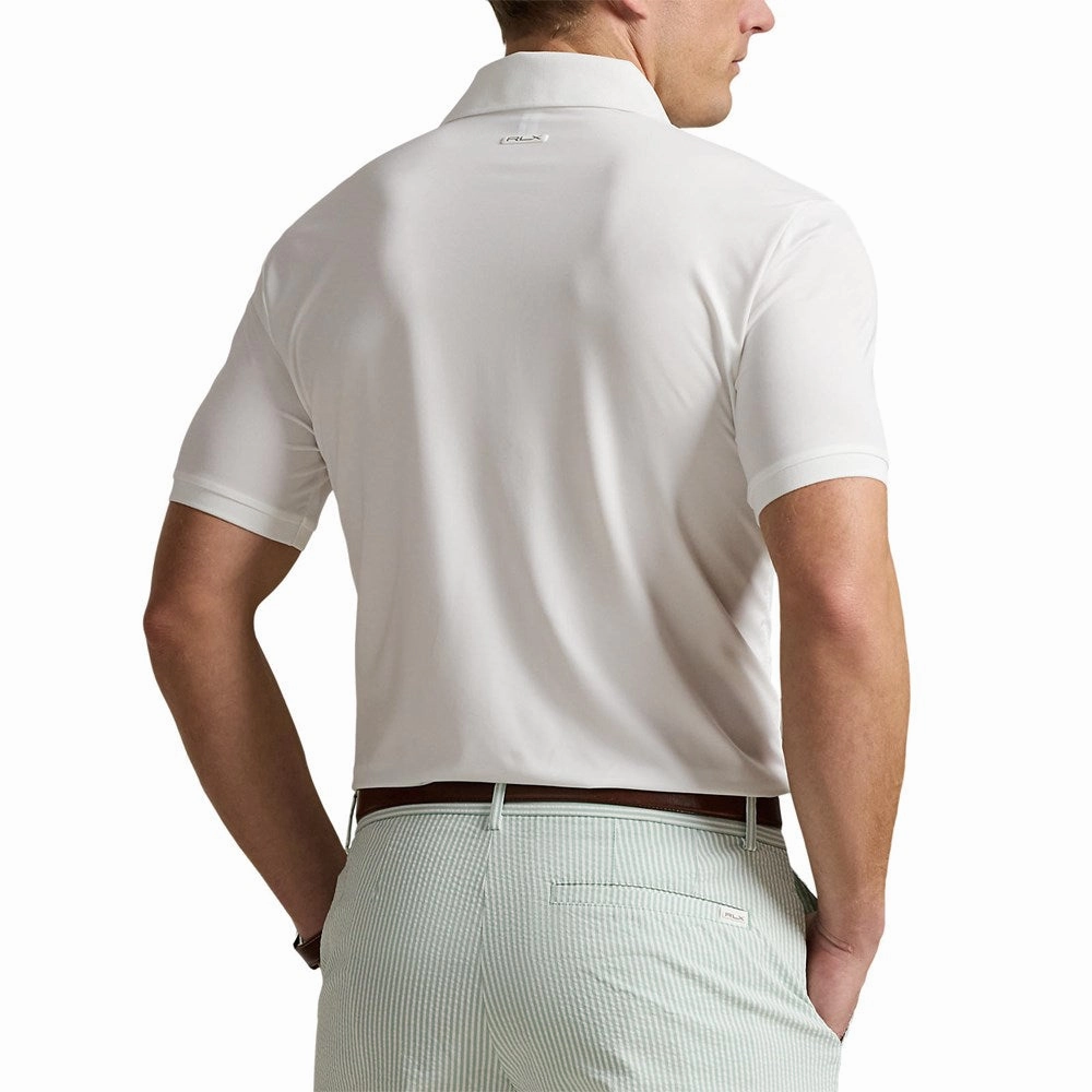 RLX Ralph Lauren Lightweight Airflow Jersey Golf Polo Shirt - Ceramic White Business casual