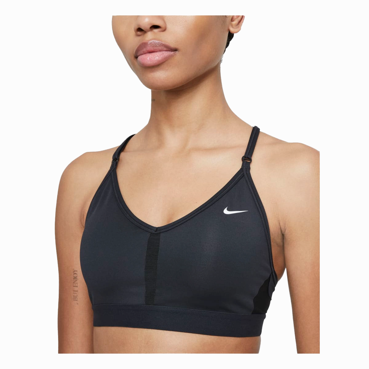 Anti-shrink Seamless Closure Nike Indy V-Neck Bra