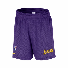 Nike NBA Los Angeles Lakers Men's Mesh Shorts High-Performance Fit Trend Essential