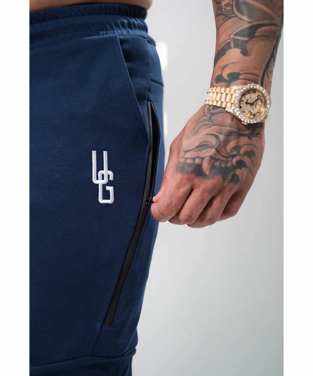 UNDRGROUND Tapered Trackies (Washed Navy) Flexible Joints Commute Ease