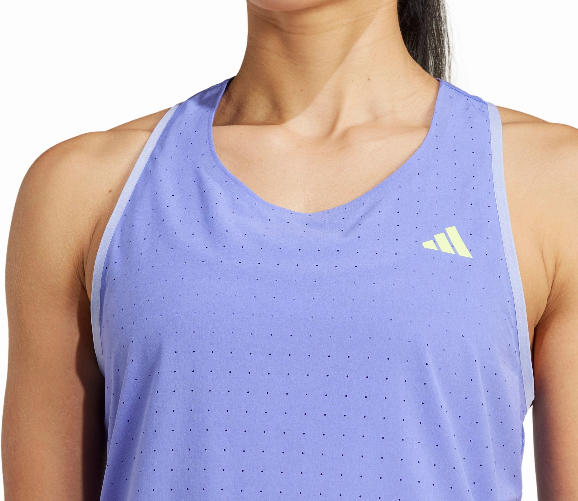 adidas Adizero Womens Running Vest Tank Top - Blue thermal clothing