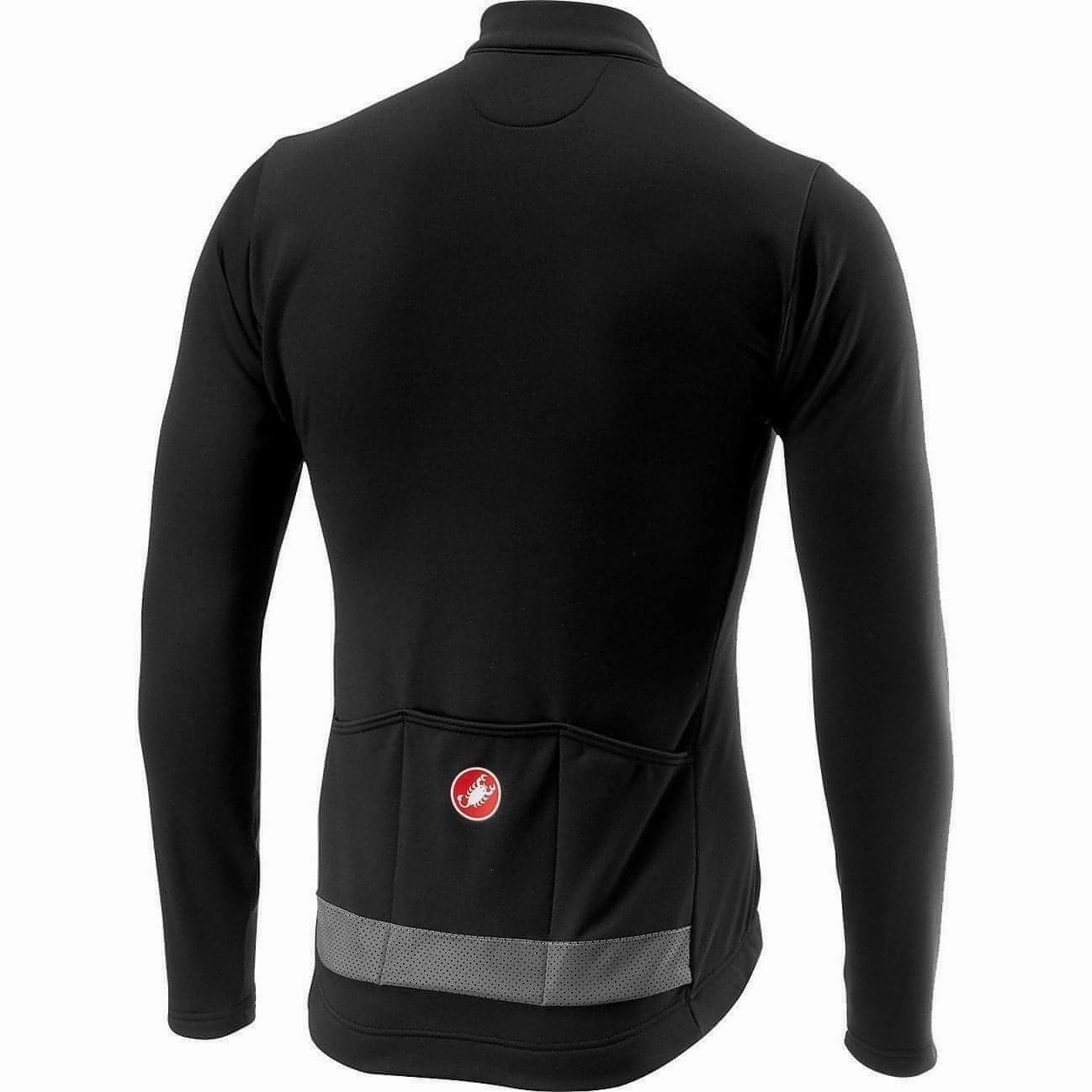 Polyester common Castelli Puro 3 Long Sleeve Mens Cycling Jersey - Black