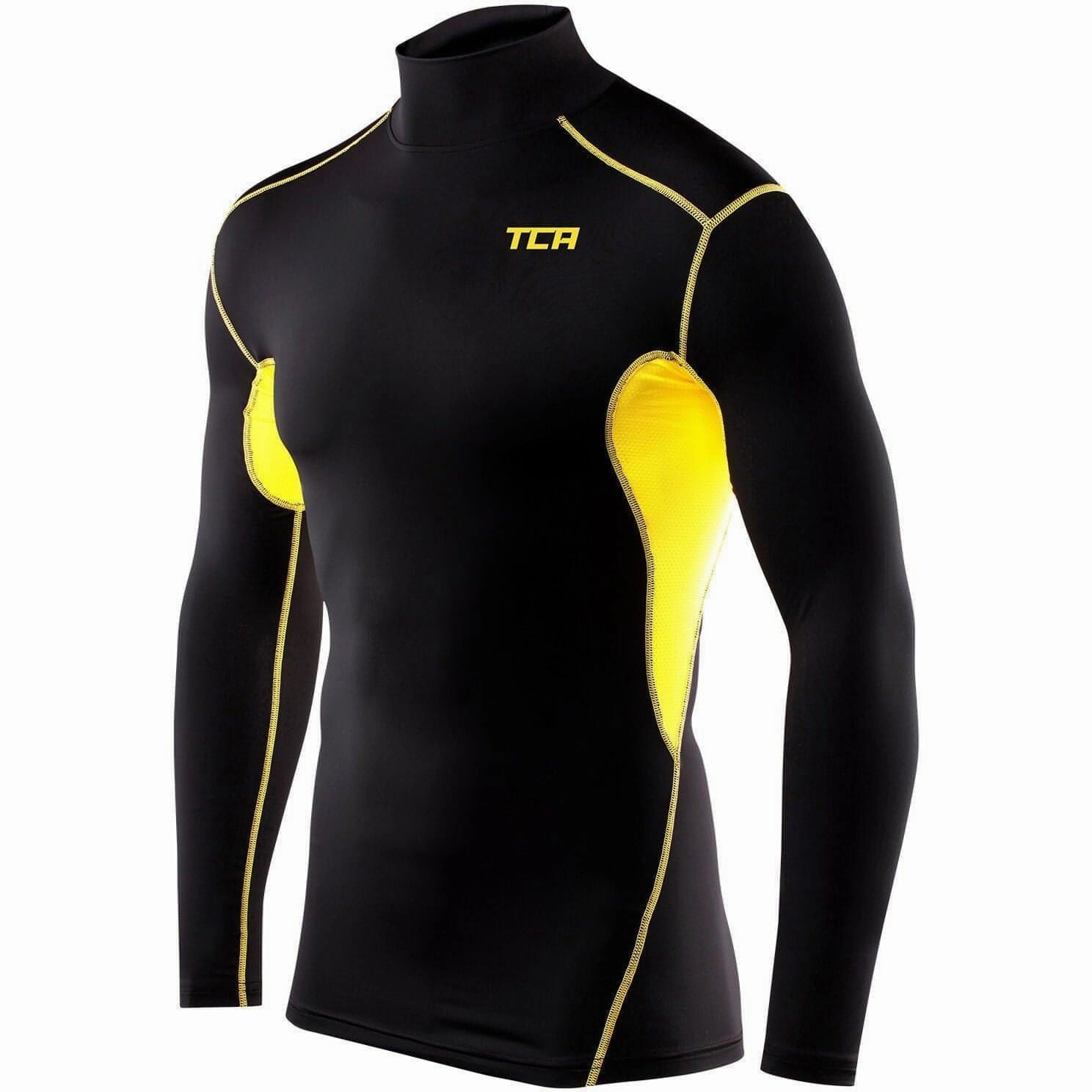 AbrasionResistant Elbows charm venue TCA HyperFusion Mock Neck Long Sleeve Junior Compression Top - Black