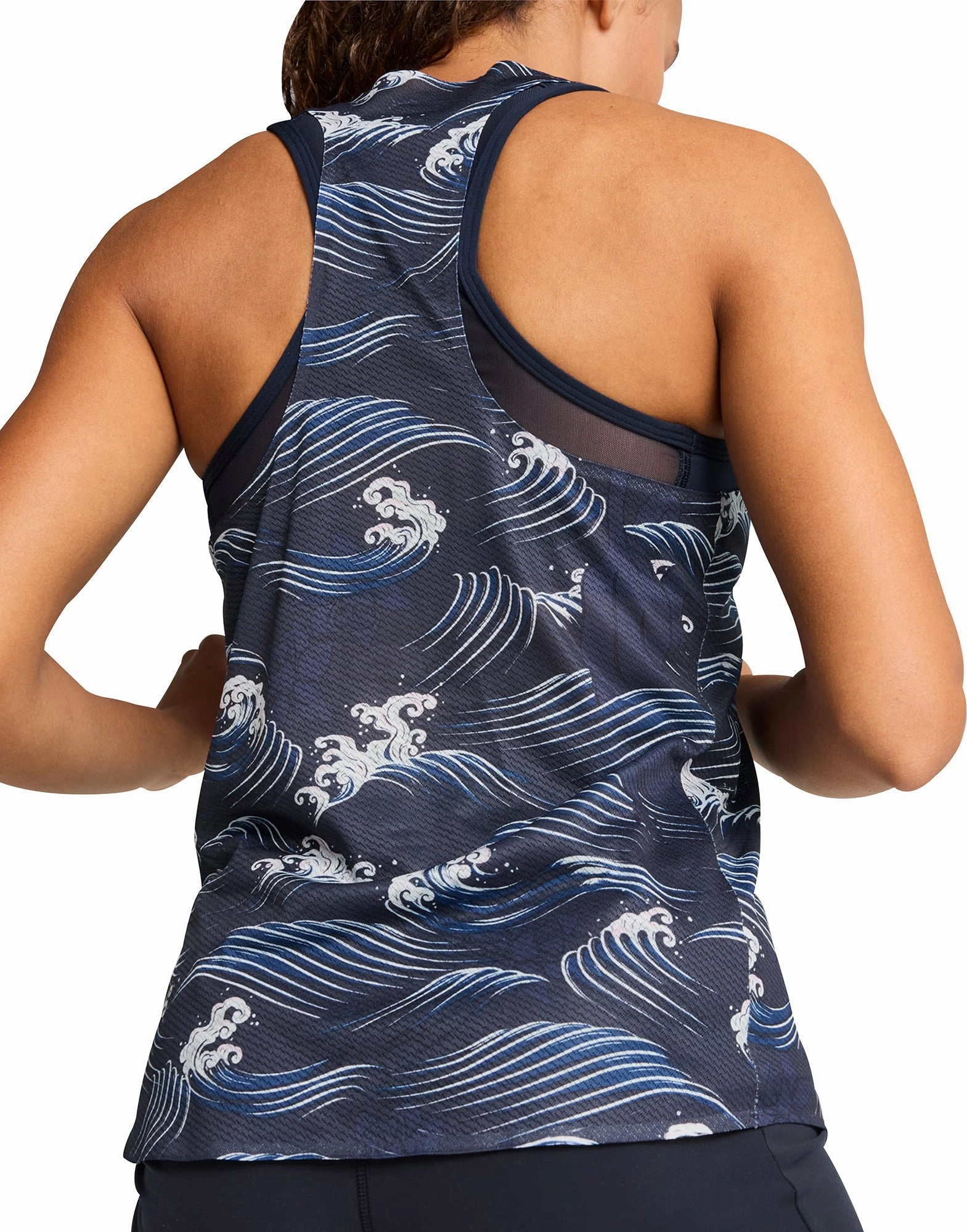 Puma X SAYSKY Womens Vest Tank Top - Blue with hoods