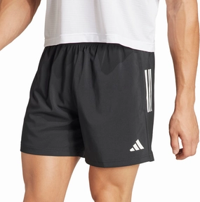 adidas Own The Run 5 Inch Mens Running Shorts - Black Tennis wear Slimming Effect