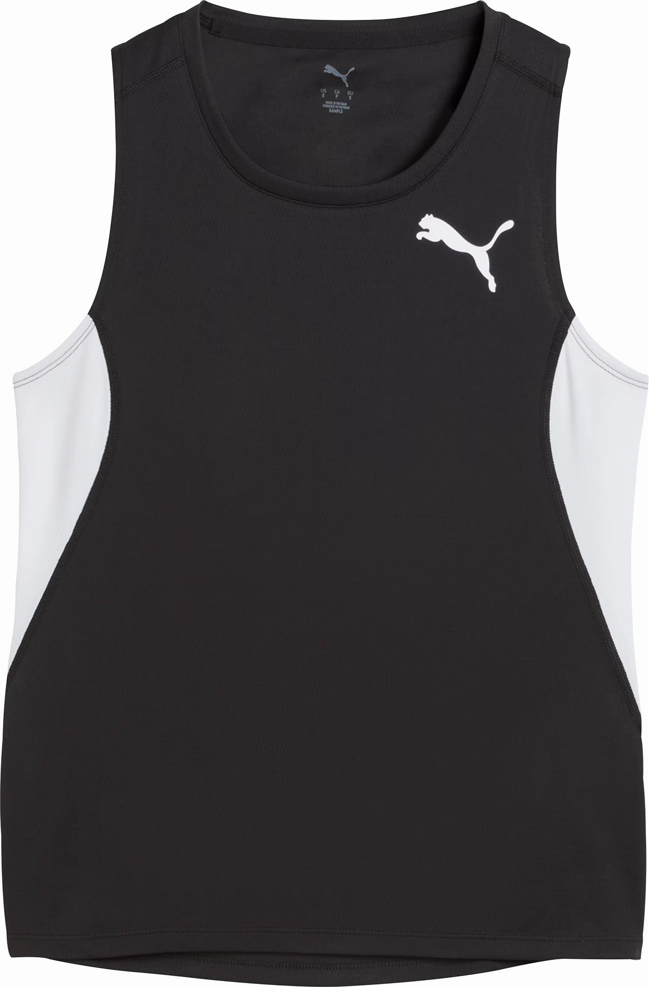 boundary Puma Cross The Line 3 Womens Running Vest Tank Top - Black