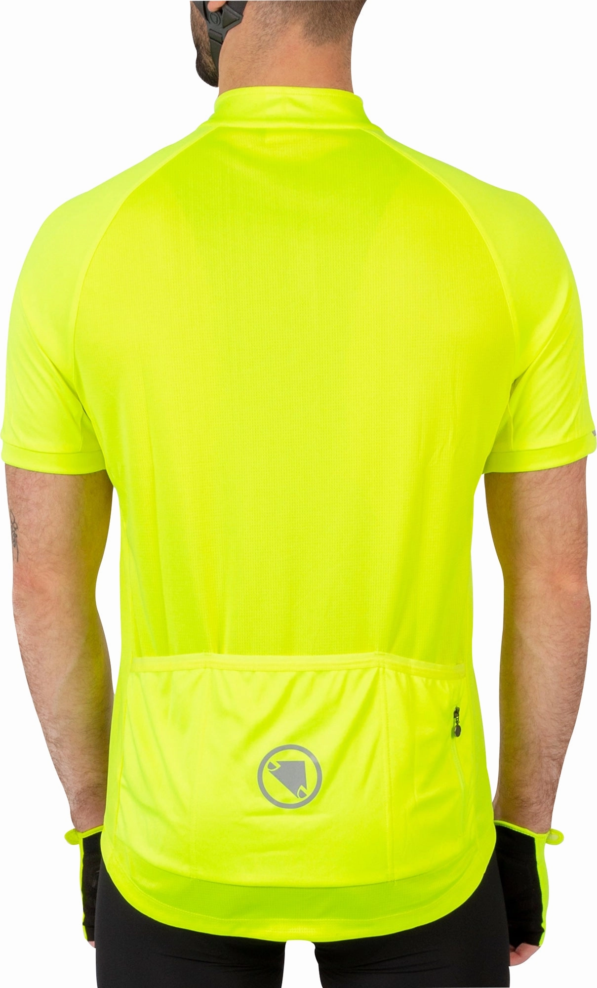 Endura Xtract II Short Sleeve Mens Cycling Jersey - Yellow StaticDissipating Fibers