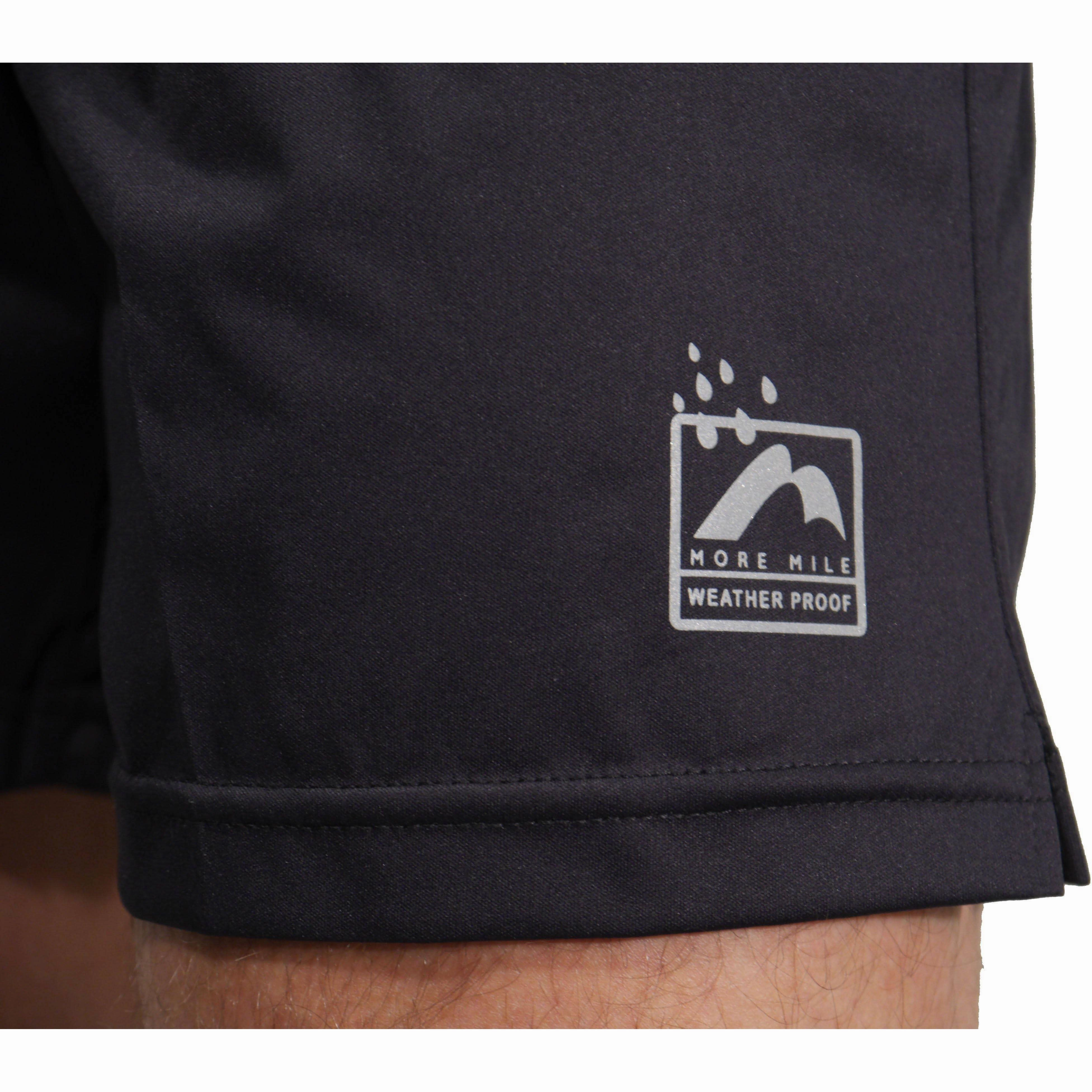MoistureWicking Technology More Mile Weather Proof Mens Running Shorts - Black