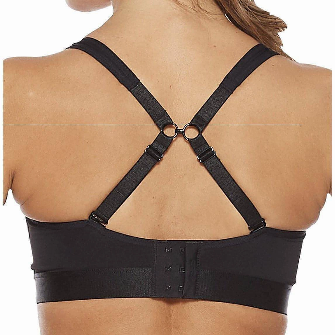 Carbon Fiber 2XU Hi Impact Womens Sports Bra - Black