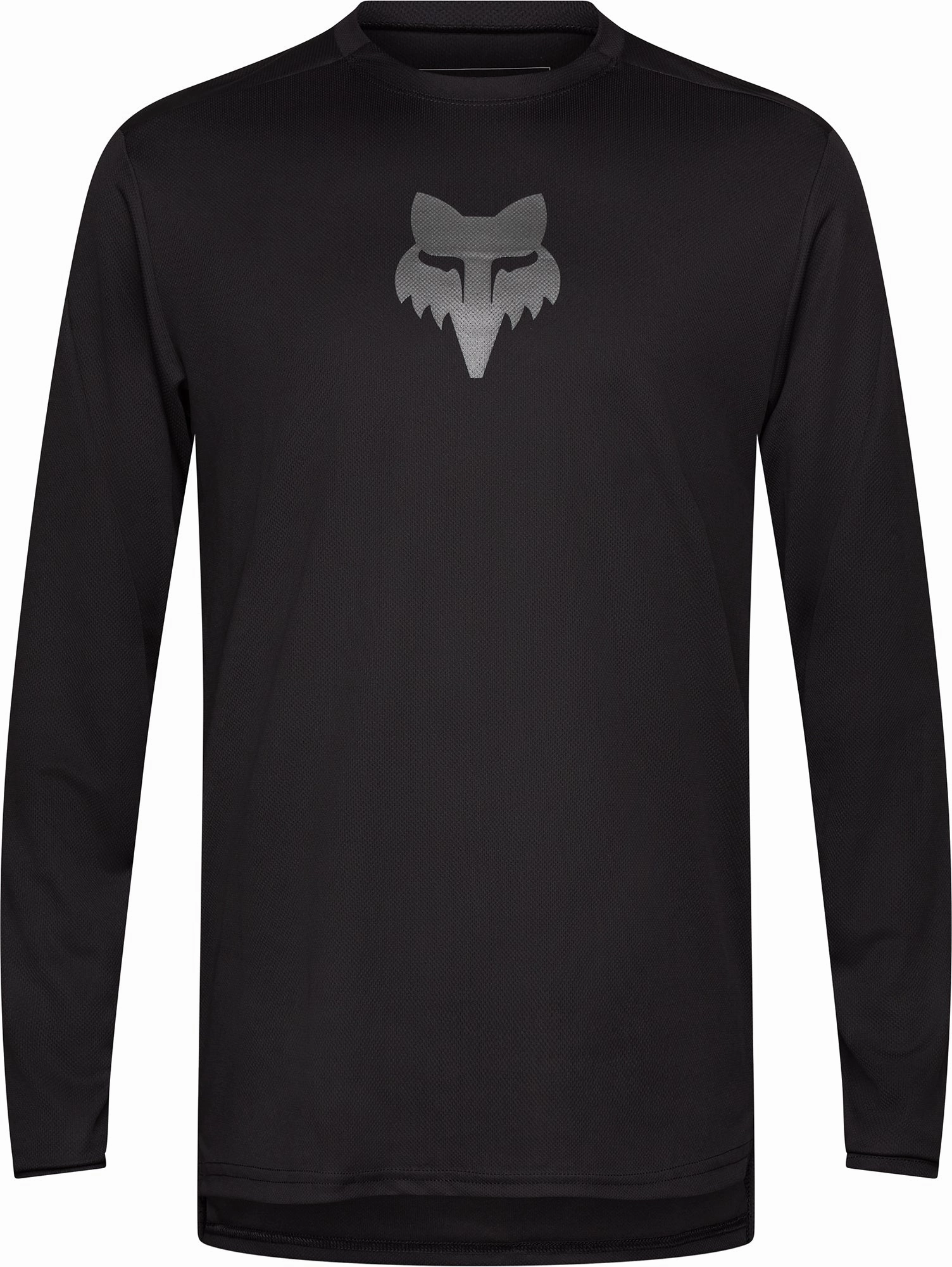 Fox Ranger Fox Head Long Sleeve Mens Cycling Jersey - Black EcoFriendly Recycled Material Dynamic Movement Adaptive