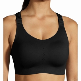 Tagless Collar Safari wear Brooks Dare Racerback Run 2.0 Womens Running Sports Bra - Black