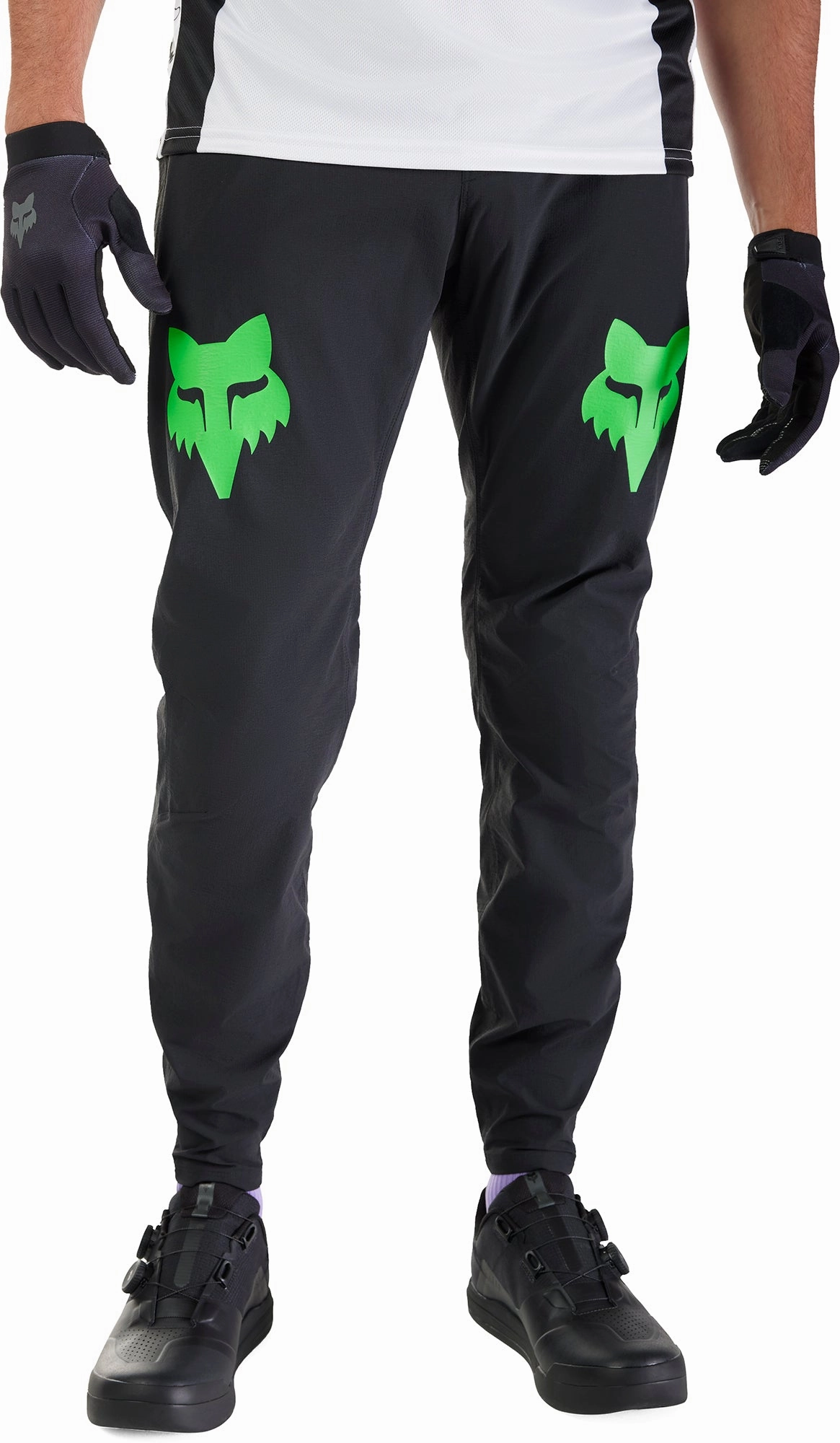 Fox Ranger Grid Mens Cycling Trousers - Black keychain venue