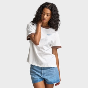 Mayfair Women's You Are Enough Fitted tee / White Layered Hem Design