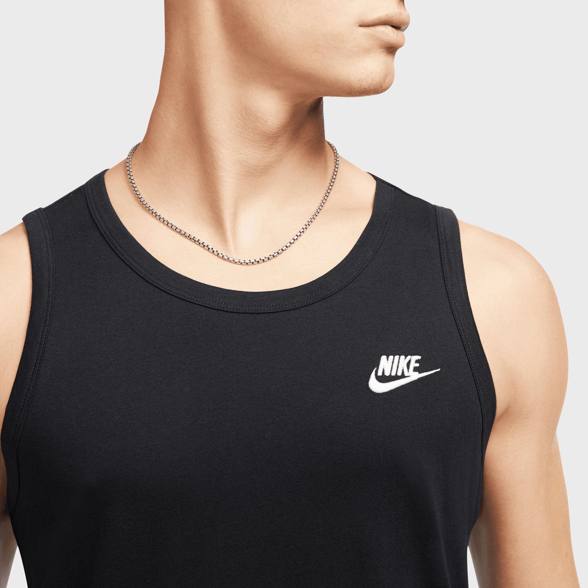 Nike Sportswear Club Tank Black / White Body Mapping Technology