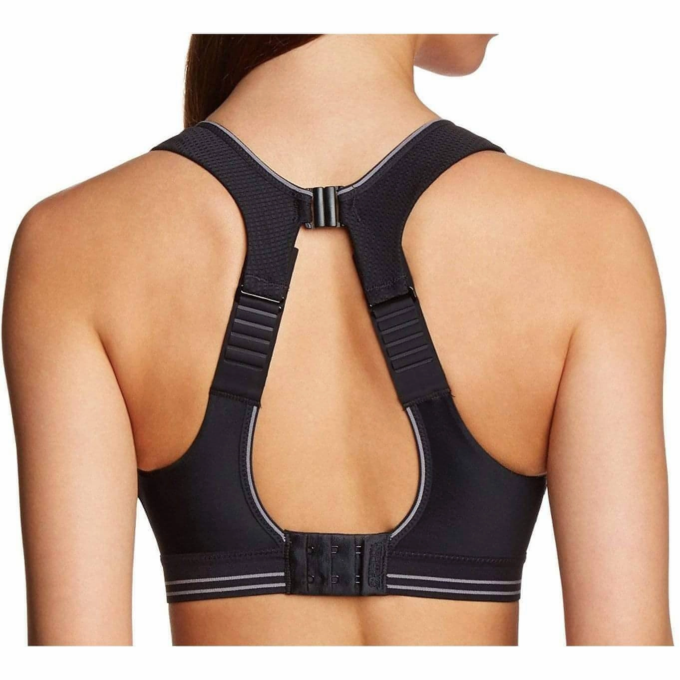 StrategicPaddingZones purse venue Shock Absorber Ultimate Run Womens Sports Bra - Black