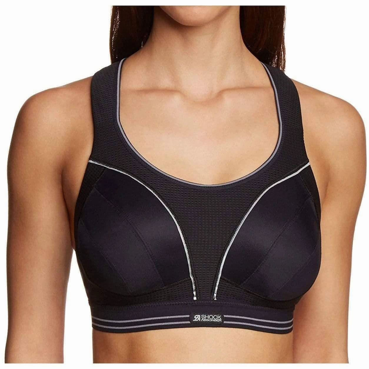 sunglasses Ready For Action Shock Absorber Ultimate Run Womens Sports Bra - Black