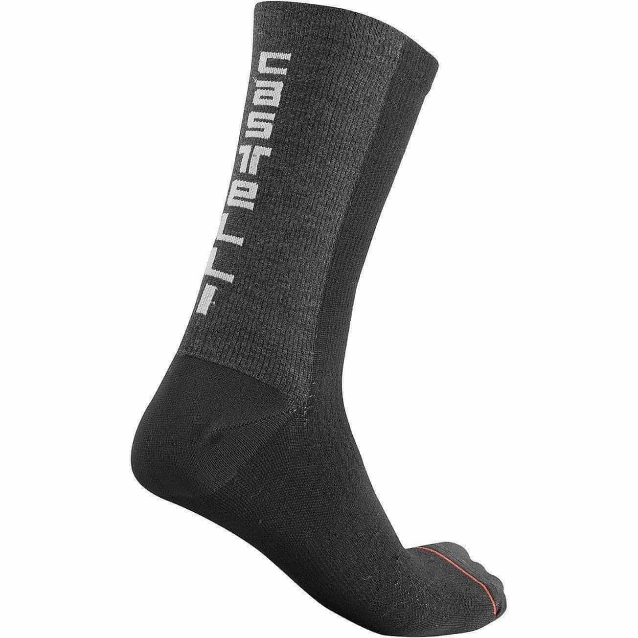 Castelli Bandito Wool 18 Cycling Socks - Black Warm weather clothing