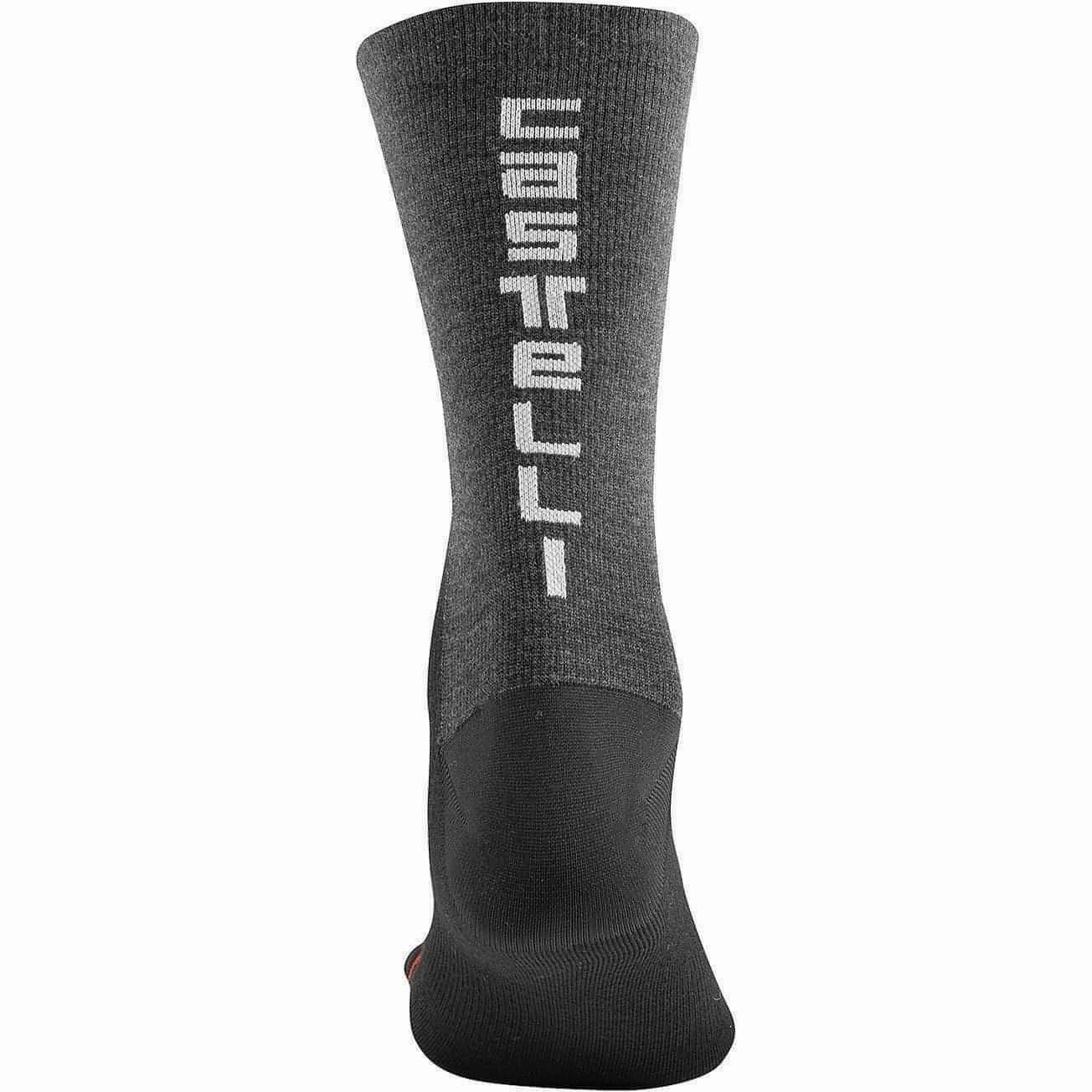 Castelli Bandito Wool 18 Cycling Socks - Black Exfoliant