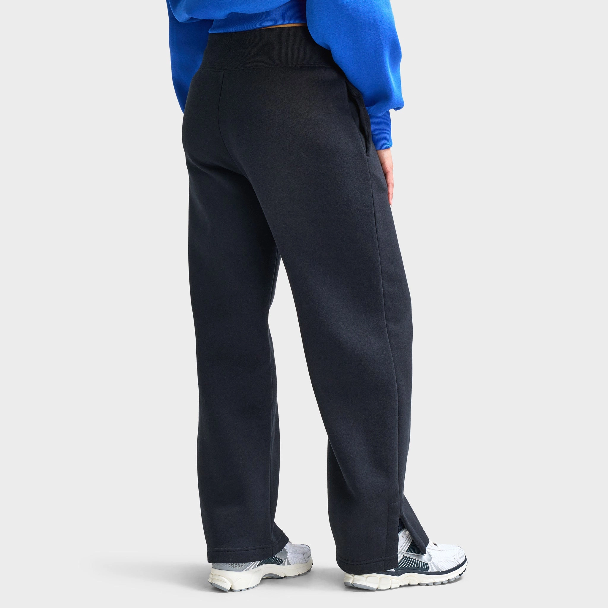 QuickDry FoldableDesign Nike Sportswear Women's Phoenix Fleece High-Waisted Wide-Leg Tracksuit Bottoms Black / Sail