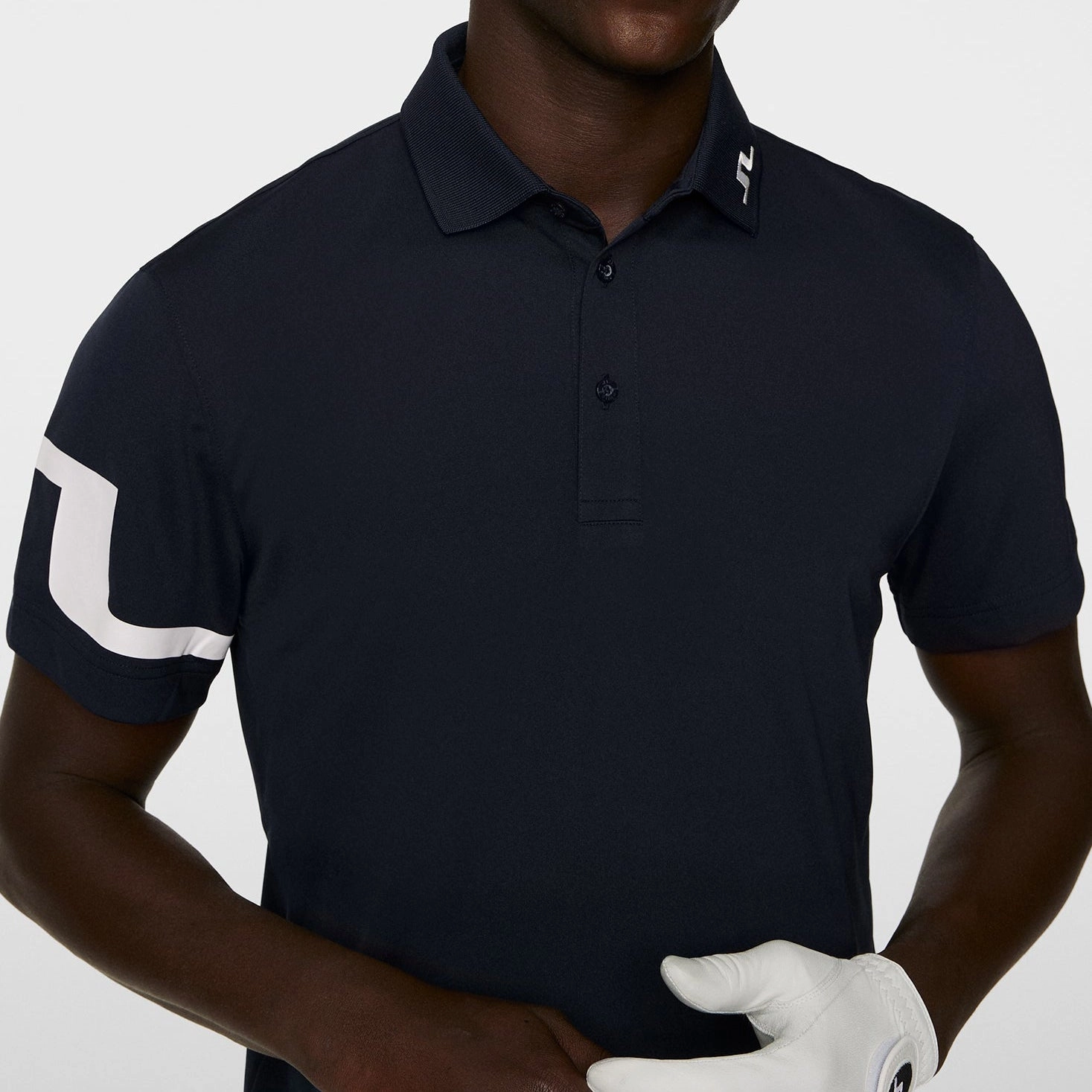 J.Lindeberg Heath Regular Fit Golf Polo Shirt - JL Navy Relaxed Comfort