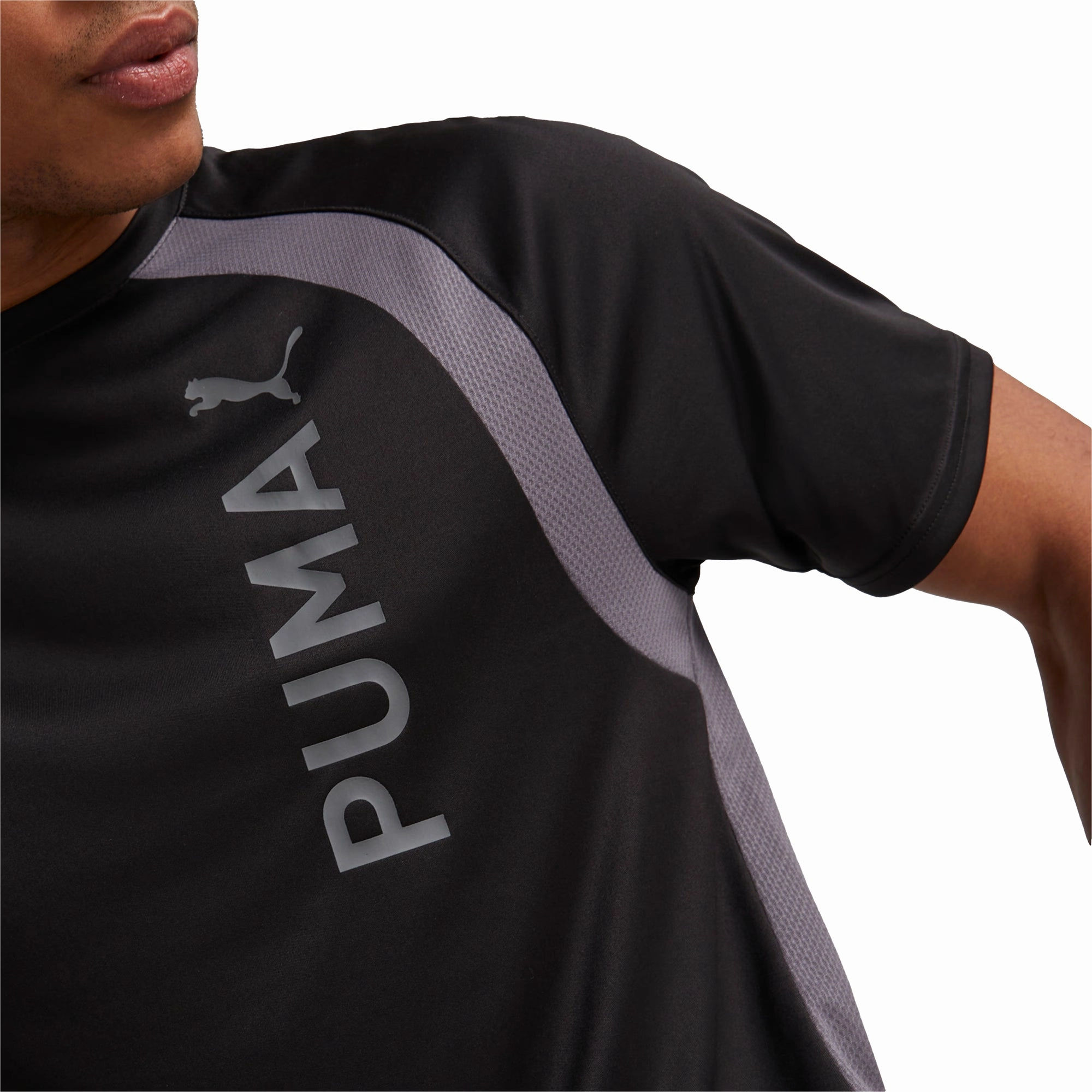 Metro Mode Breezy Fit Puma Fit Ultrabreathe Short Sleeve Mens Training Top - Black