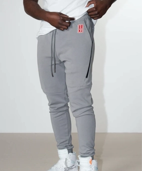 Stage Soul UNDRGROUND ??Out Tha Mud' Tapered Joggers (Grey/Red)