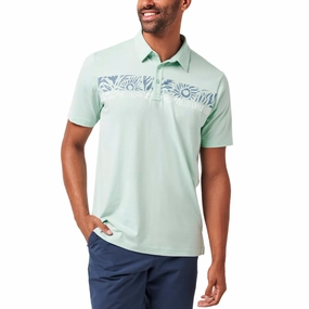 Travis Mathew Salt Rock Golf Polo Shirt  - Eggshell Blue Golf Style
