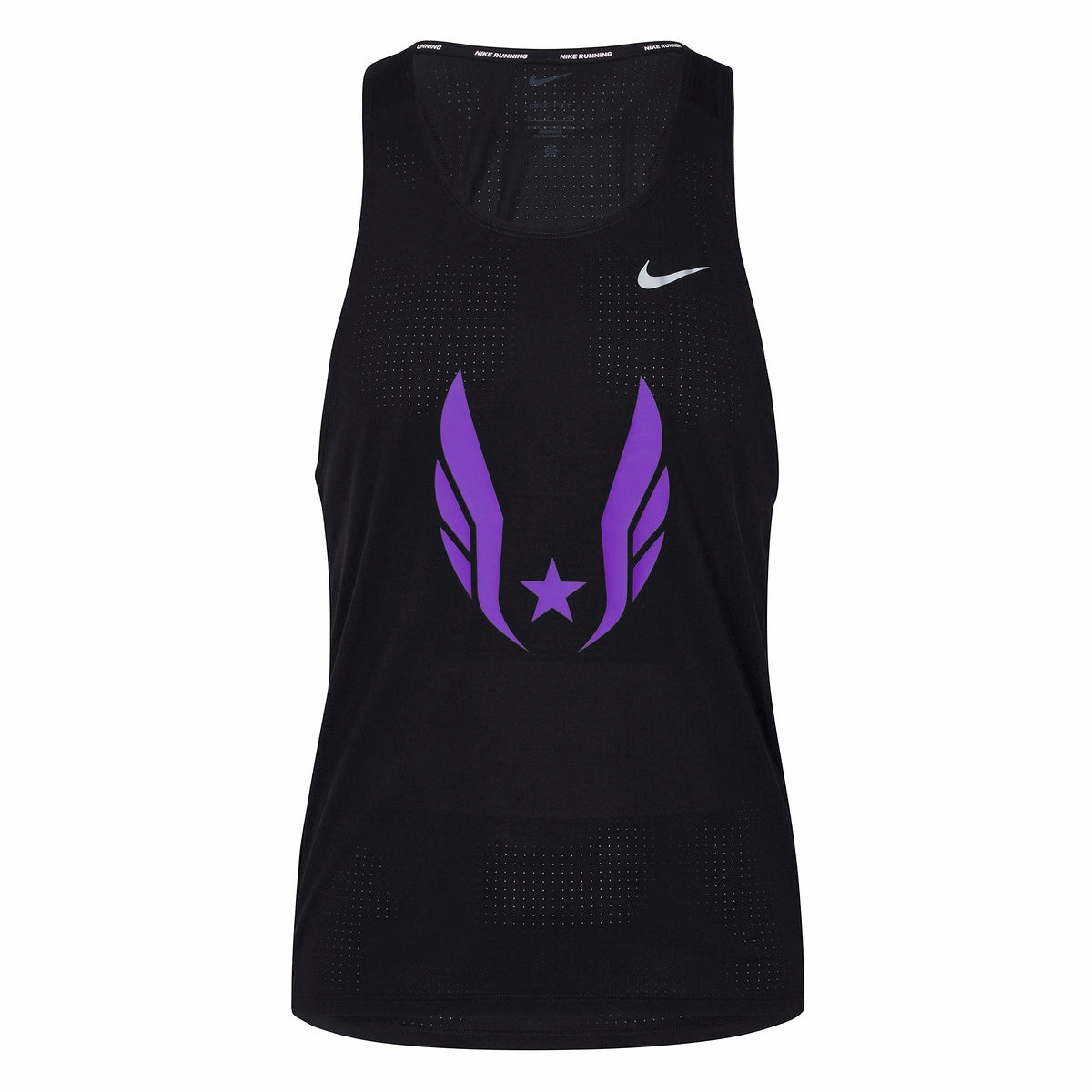 fire - resistance test passed Nike USATF Men's Dri-FIT Fast Singlet