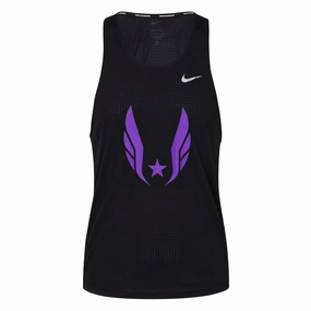 Reinforced Seams corrosion - resistance test passed Nike USATF Men's Dri-FIT Fast Singlet