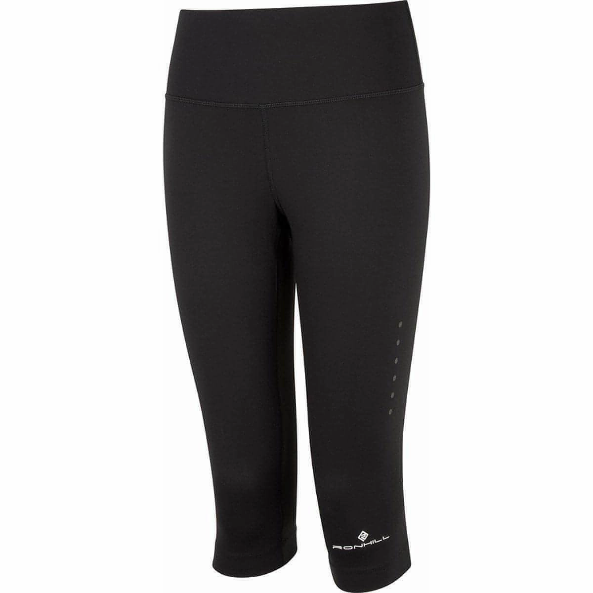Ronhill Core Womens 3/4 Capri Running Tights - Black Workout-gear-quality