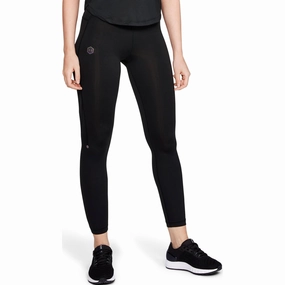 AbrasionResistant Reinforced Zones Glue Under Armour HeatGear Rush Run Womens Long Running Tights - Black