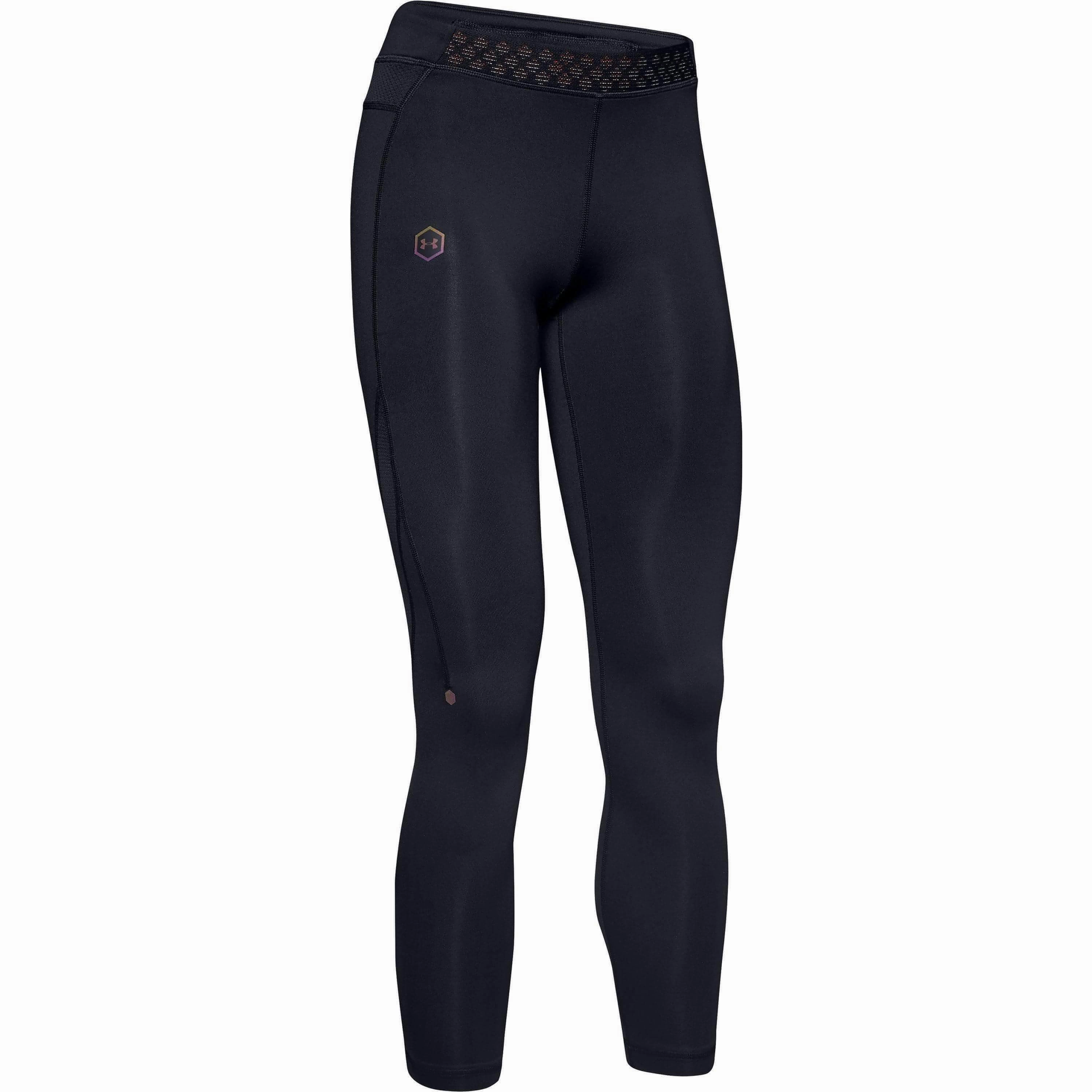 pollen-resistant Endurance Apparel Under Armour HeatGear Rush Run Womens Long Running Tights - Black