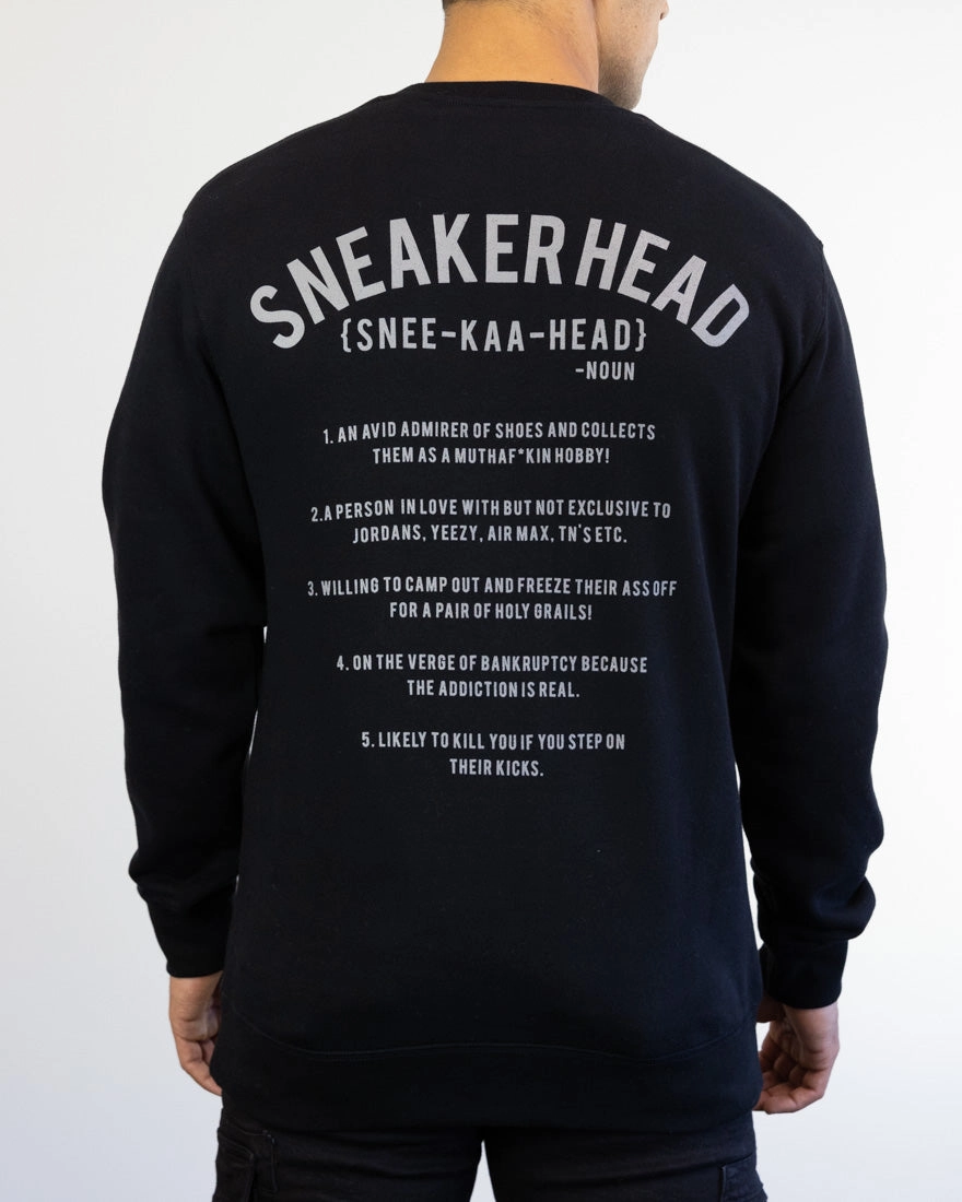 Cyber Glow Sneakerhead "OG" Crew Sweater (Black)