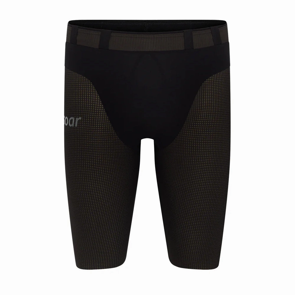 Soar Men's Marathon Speed Shorts Black v2 QuickReleaseFastenings