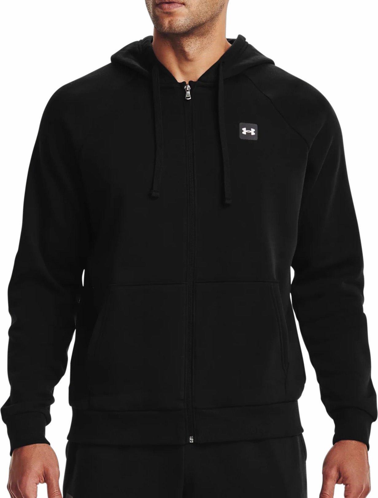 NonRestrictive Movement Photo Glam Under Armour Rival Rival Fleece Full Zip Mens Training Hoody - Black