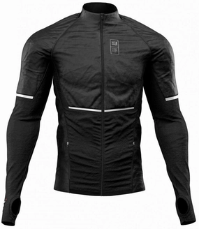 Score Compressport Into The Wood Mens Running Jacket - Black