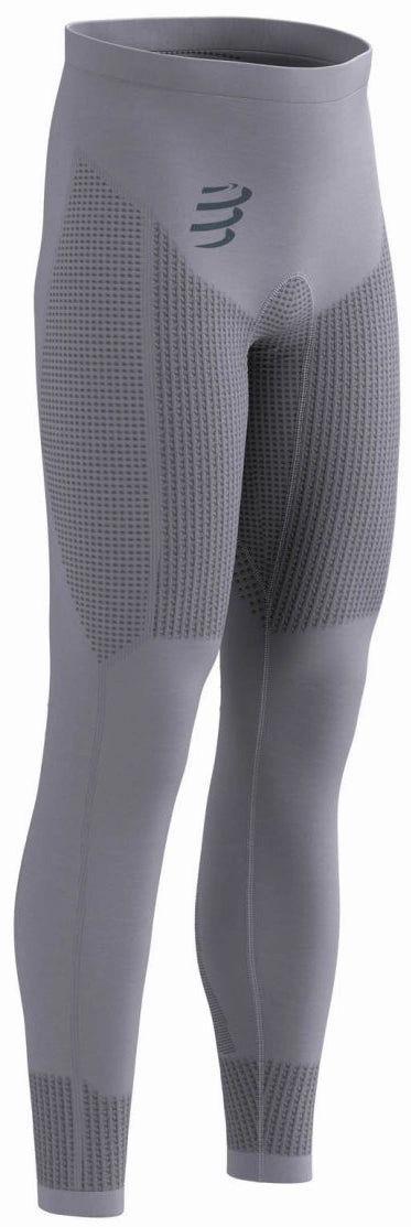 Compressport On/Off Base Layer Mens Long Running Tights - Grey Satin Lace