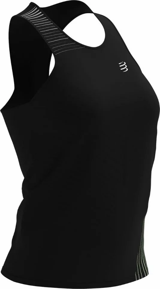 Easy Go Compressport Performance Womens Running Vest Tank Top - Black