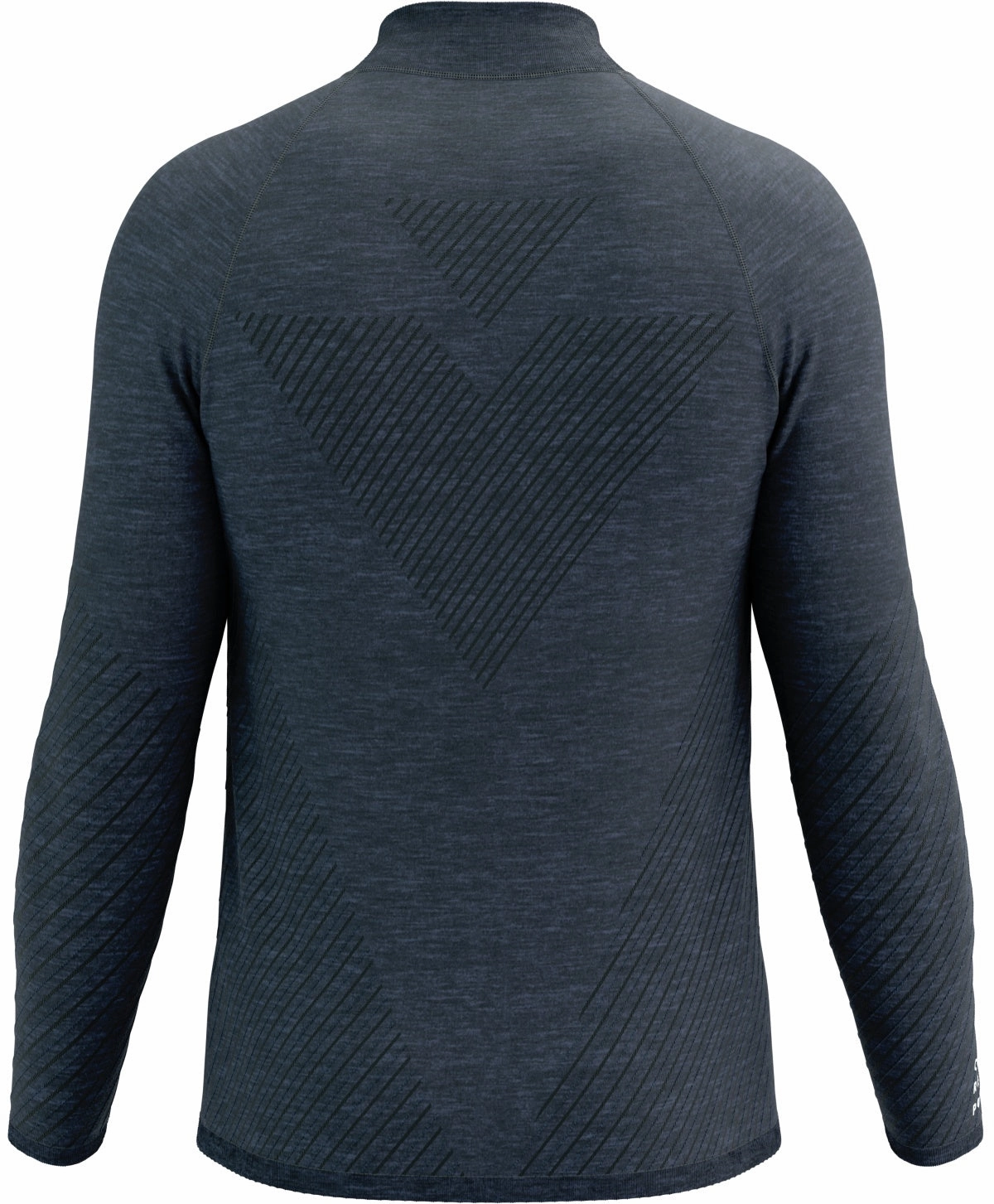 Actress Hip hop Compressport Seamless Full Zip Long Sleeve Mens Running Top - Blue