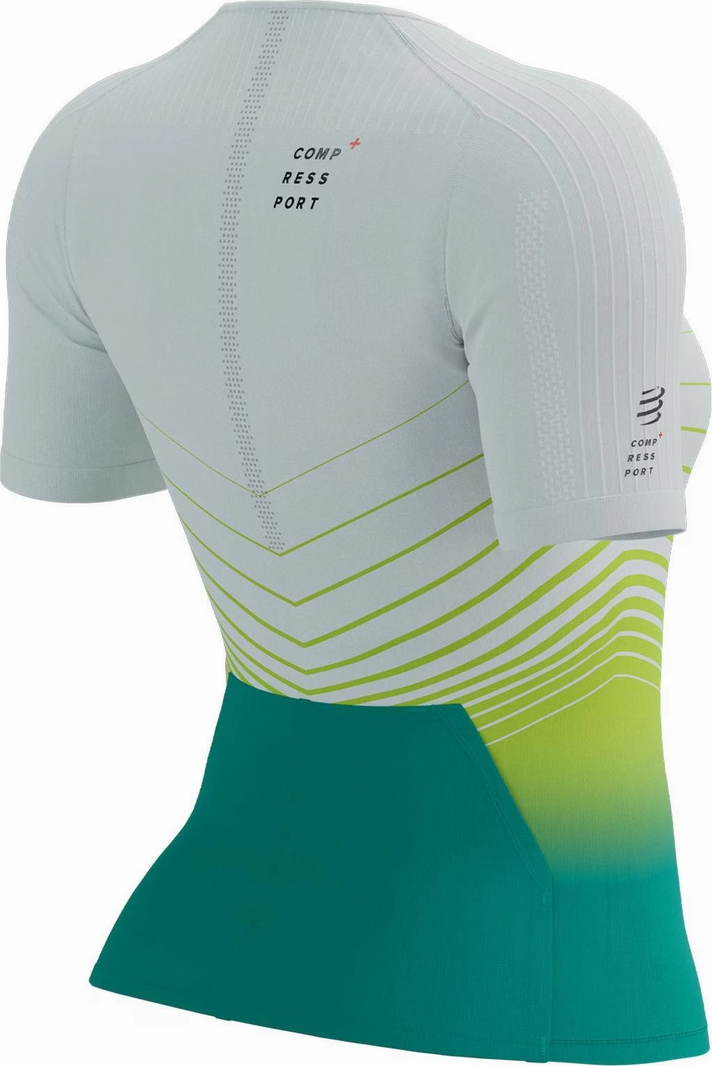 self-care Diamond Compressport Tri Postural Aero Short Sleeve Womens Cycling Jersey - White