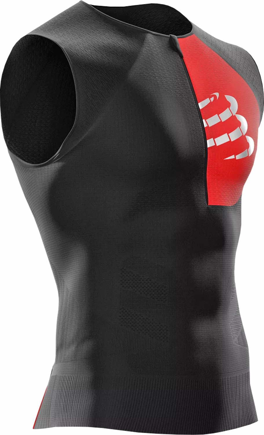 Lightweight Build Compressport Tri Postural Mens Running Vest - Black